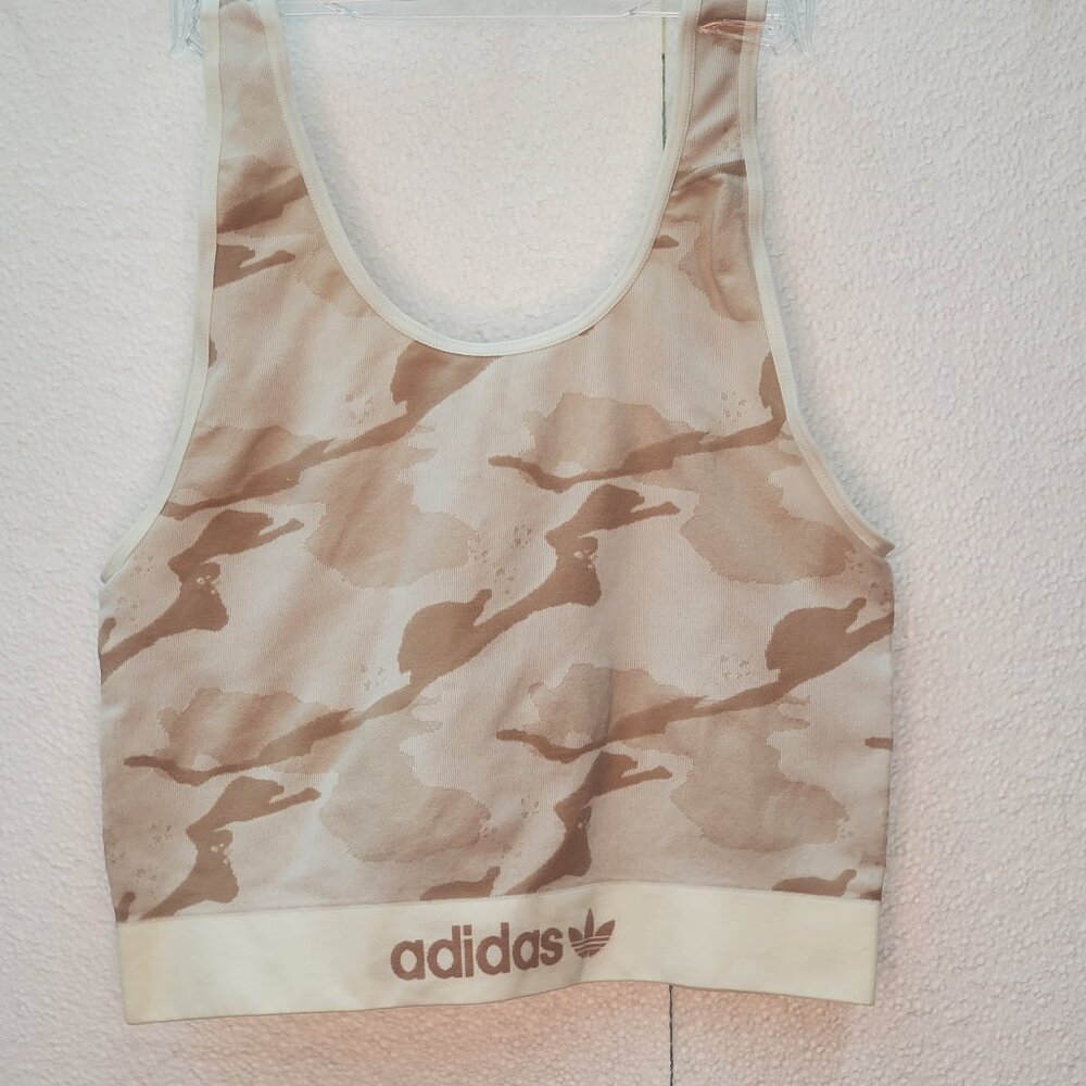 Adidas Active Bra in Neutral Camo Colors Size L